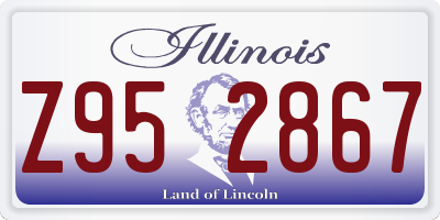 IL license plate Z952867