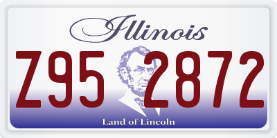IL license plate Z952872