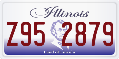 IL license plate Z952879