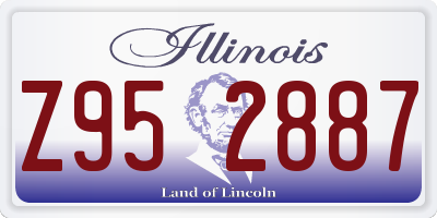 IL license plate Z952887