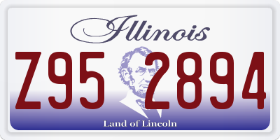 IL license plate Z952894