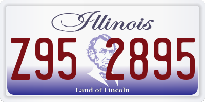 IL license plate Z952895