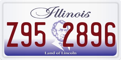 IL license plate Z952896