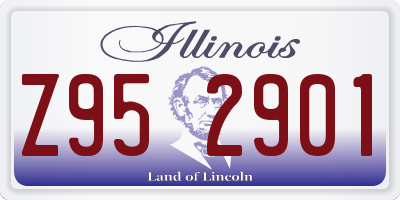 IL license plate Z952901