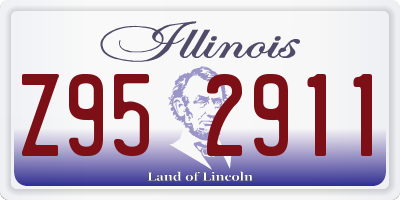 IL license plate Z952911