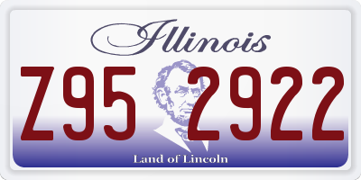 IL license plate Z952922