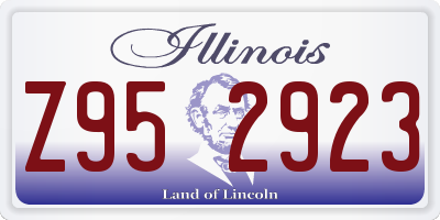 IL license plate Z952923