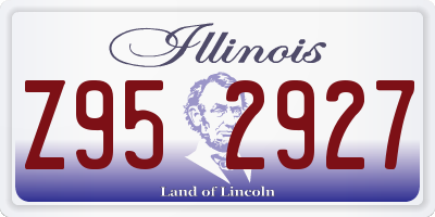 IL license plate Z952927