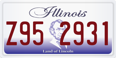 IL license plate Z952931