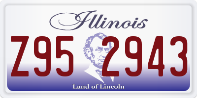 IL license plate Z952943