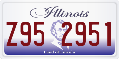 IL license plate Z952951