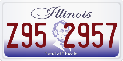 IL license plate Z952957