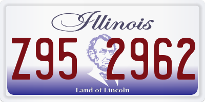 IL license plate Z952962