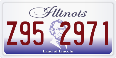 IL license plate Z952971