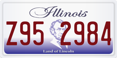 IL license plate Z952984