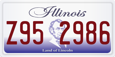 IL license plate Z952986