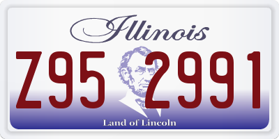 IL license plate Z952991