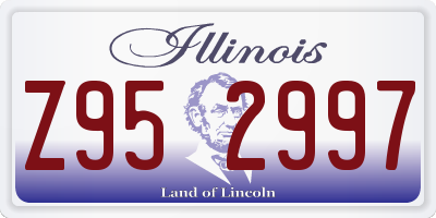 IL license plate Z952997