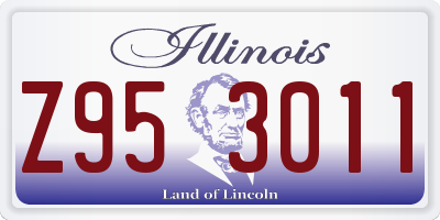 IL license plate Z953011