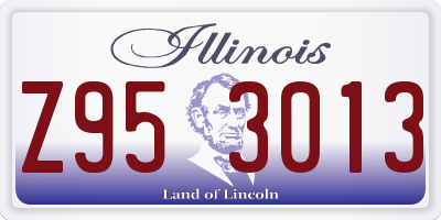 IL license plate Z953013