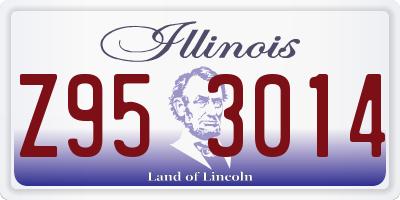 IL license plate Z953014