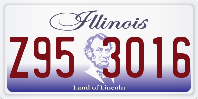 IL license plate Z953016