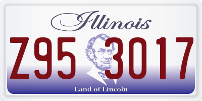 IL license plate Z953017