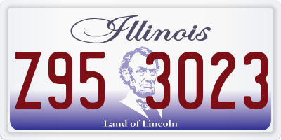 IL license plate Z953023