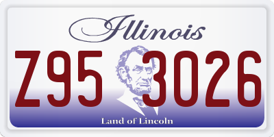 IL license plate Z953026