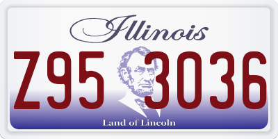 IL license plate Z953036