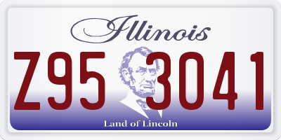 IL license plate Z953041