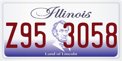 IL license plate Z953058