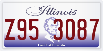 IL license plate Z953087