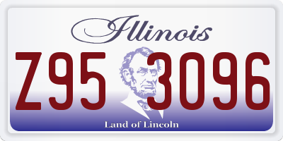IL license plate Z953096