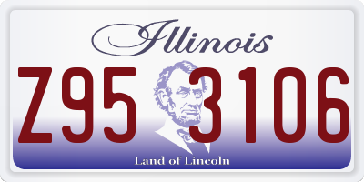 IL license plate Z953106