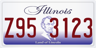 IL license plate Z953123