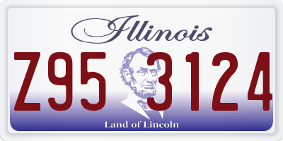 IL license plate Z953124