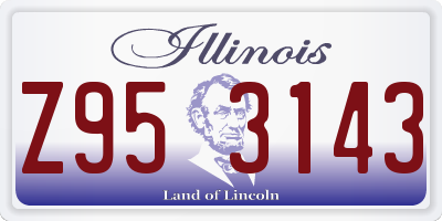 IL license plate Z953143