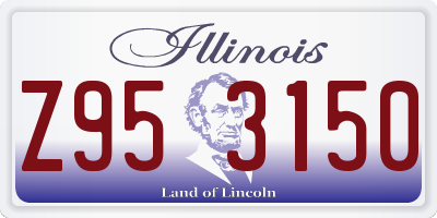 IL license plate Z953150