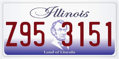 IL license plate Z953151