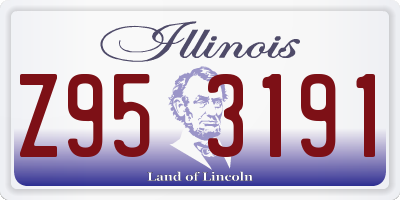 IL license plate Z953191