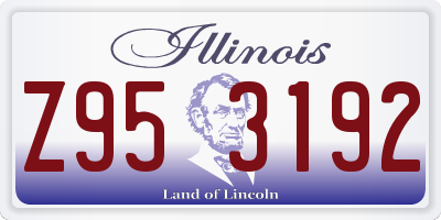IL license plate Z953192