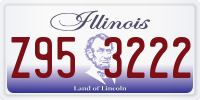 IL license plate Z953222