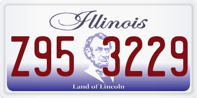 IL license plate Z953229