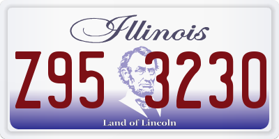IL license plate Z953230
