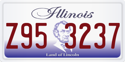 IL license plate Z953237