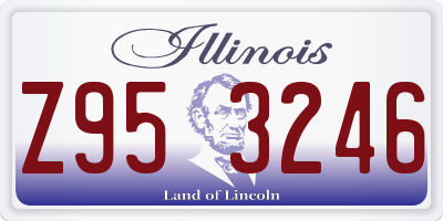 IL license plate Z953246