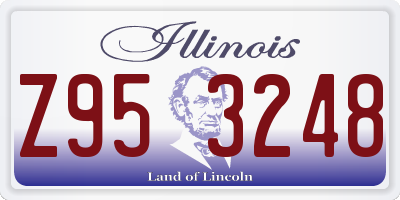IL license plate Z953248