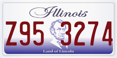 IL license plate Z953274