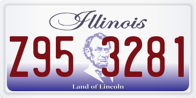 IL license plate Z953281